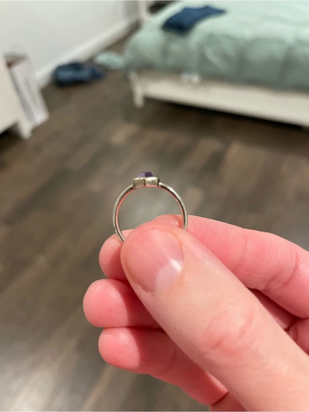 Kendra Scott Davie Sterling Silver Amethyst Band Ring